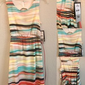 GIRLS SIZE 14 NWT HIGH LOW DRESS WITH BELT